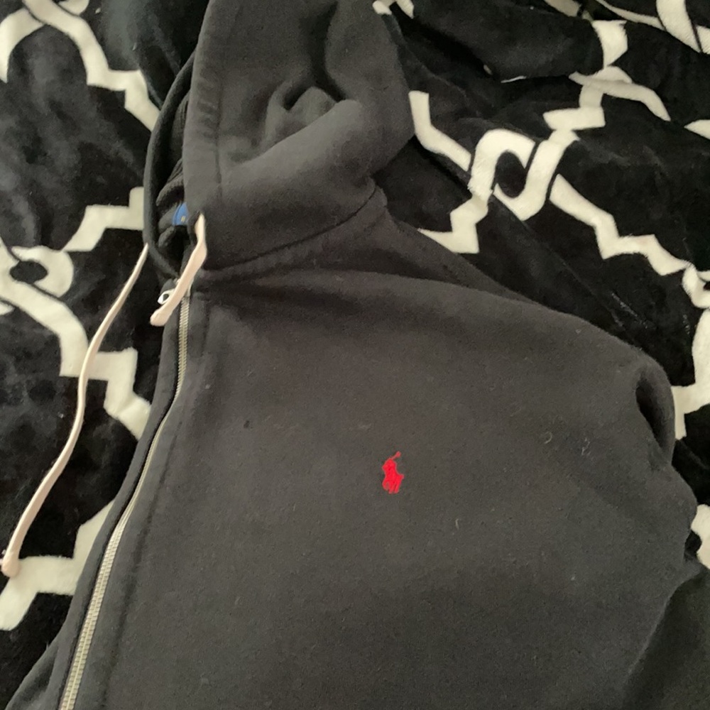 Black Polo Hoodie